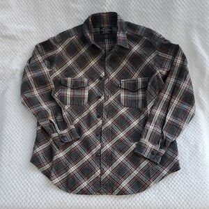 Ralph Lauren Men's Checkered Shirt - Green and Red Sz.M